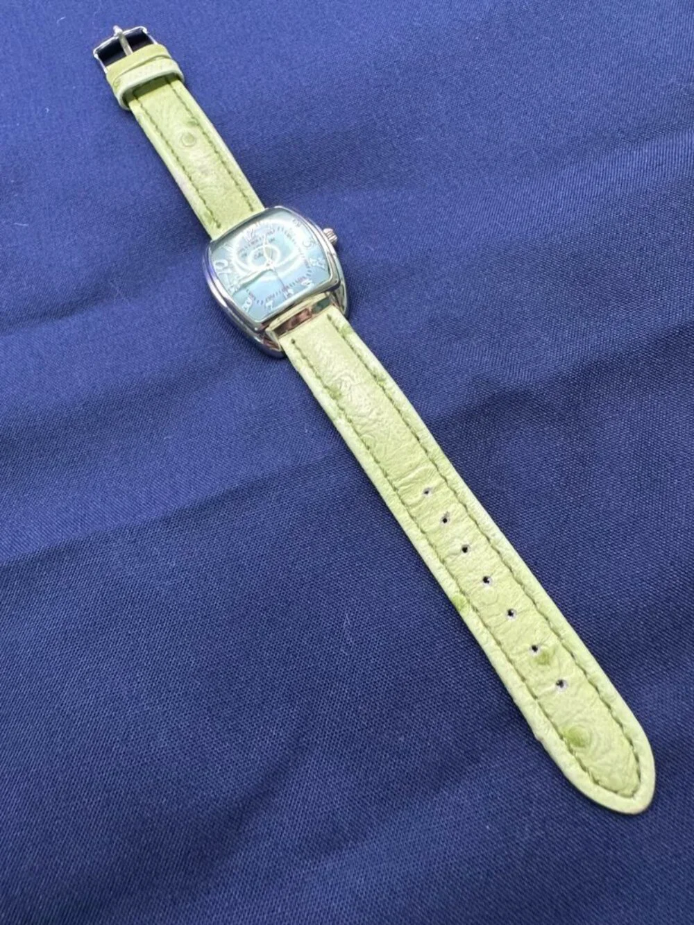 Marcel Drucker Watch Genuine Leather Strap.  Fresh Battery